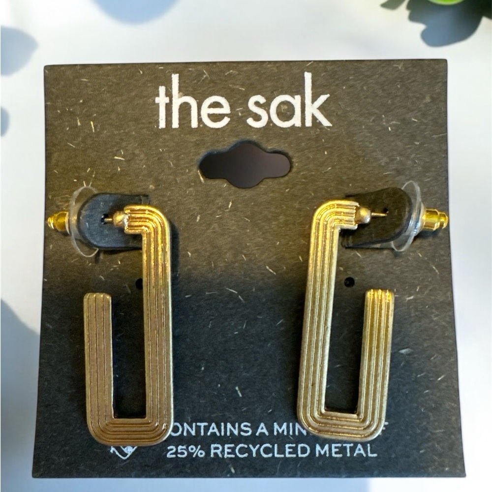 The Sak Gold Geometric Earrings